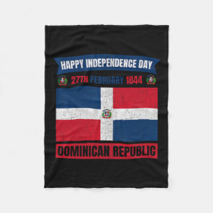 Independence Day Dominican Republic Celebration 5  Fleece Blanket