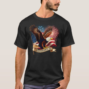 Independence Day Eagle American Flag Patriotic T-Shirt