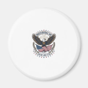 Independence Day Eagle Flag Vintage Shirt Design_1 Magnet