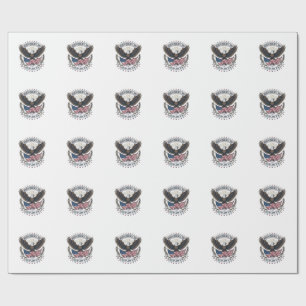 Independence Day Eagle Flag Vintage Shirt Design_1 Wrapping Paper