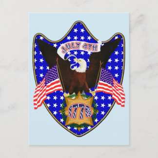 Independence Day Eagle Postcard