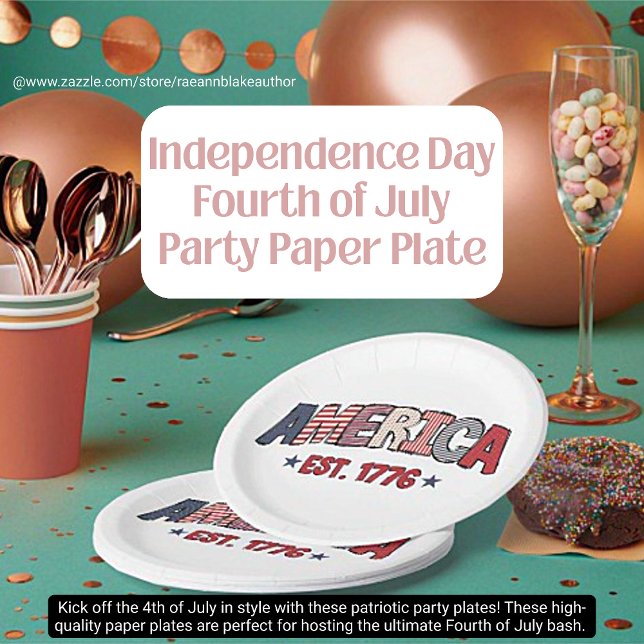 Independence Day Fourth of July Party Paper Plate (Creator Uploaded)