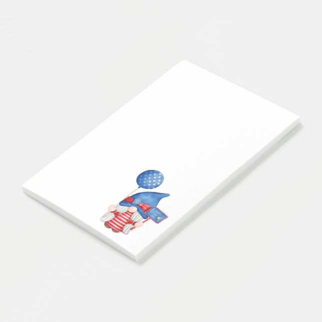 Independence Day Gnome Post-it Notes (Angled)
