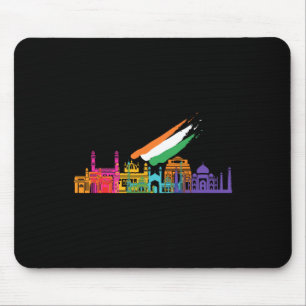 Independence Day Graphic Tees Love Travel India Vi Mouse Pad