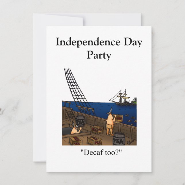 Independence Day Humour Party Invitations (Front)