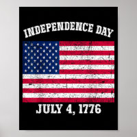 Independence Day July 4 1776 American Flag 4th of