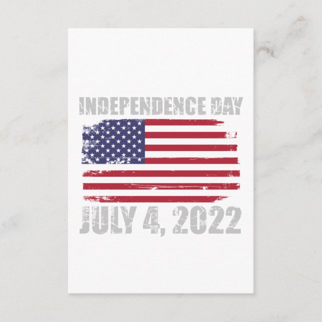 Independence Day - July 4, 2022 Enclosure Card (Front)