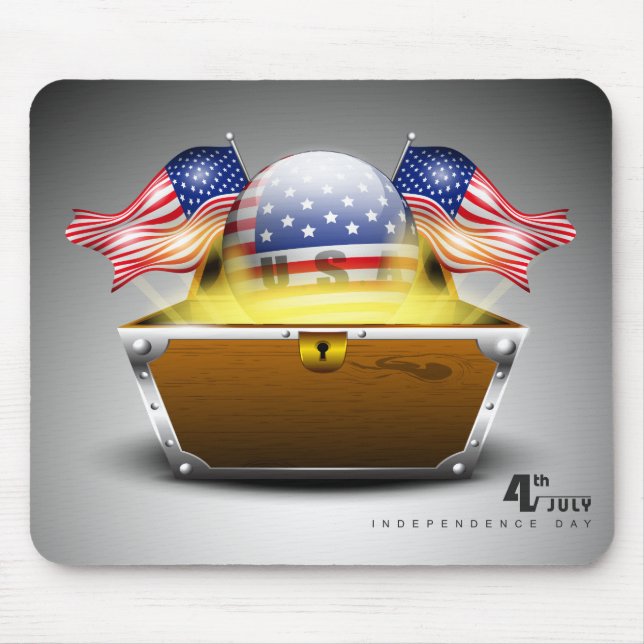 Independence Day July 4 (4) Mousepad (Front)