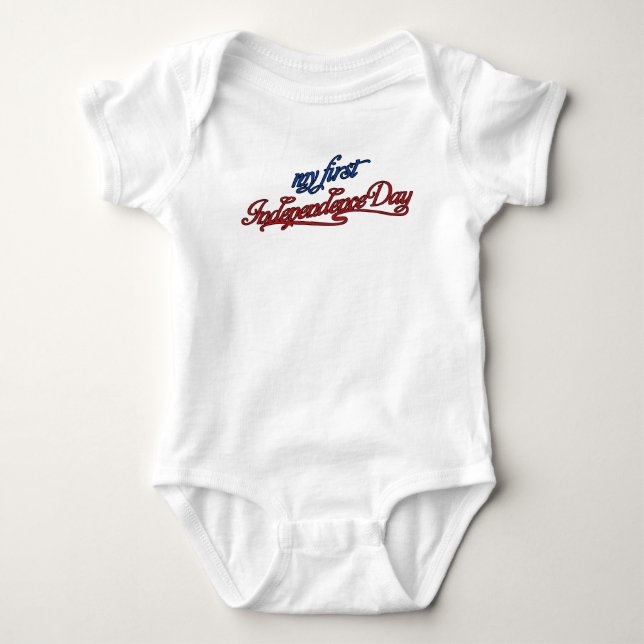 Independence Day July 4 Baby tee shirt (Front)