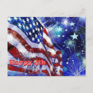 Independence Day & July 4 Postcard