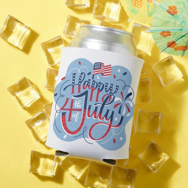 Independence Day July 4th Cooler Koozie (In Situ Summer)