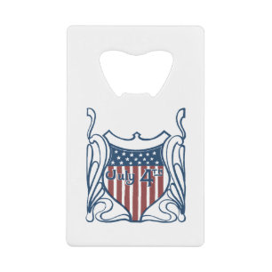 Independence Day July 4th Vintage Shield w/Stars
