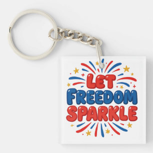 Independence day key ring