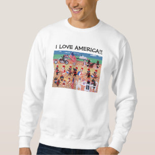 Independence Day Labradors!! Sweatshirt