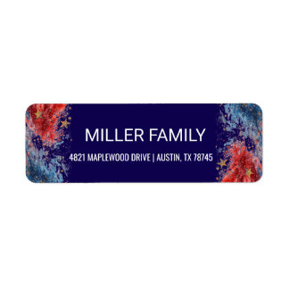 independence day memorial return address labels