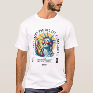 Independence Day Men White T-Shirt