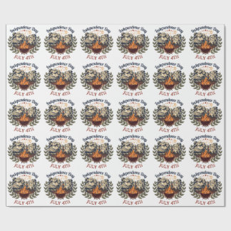 Independence Day Mount Rushmore July 4th Wrapping Paper