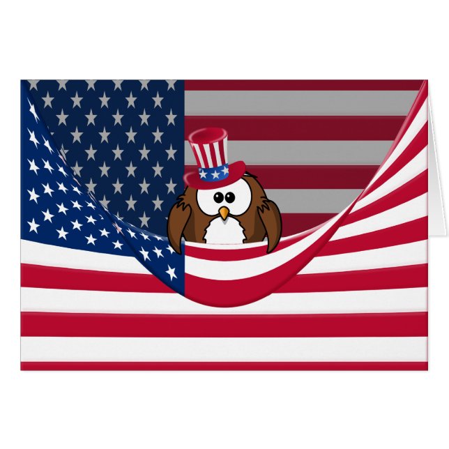 Independence Day owl (Front Horizontal)