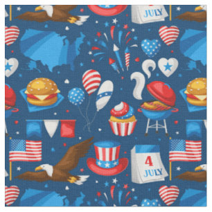 independence day party fabric