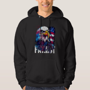 Independence Day Patriotic 4th July Eagle USA Amer Hoodie