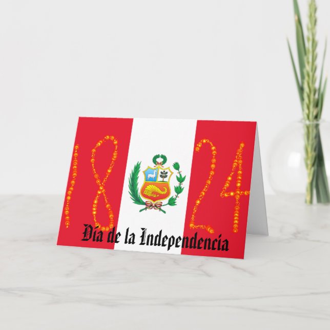 Independence Day Peru Card (Front)