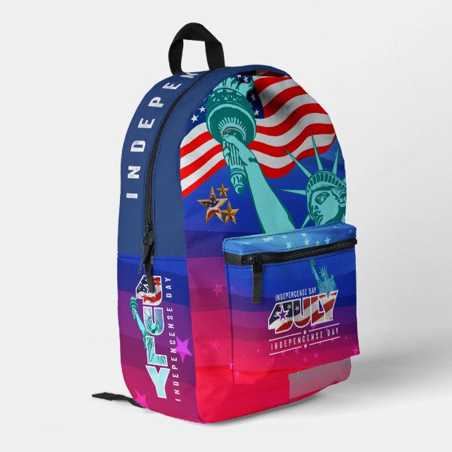 Independence Day | Printed Backpack (Back Corner Left)