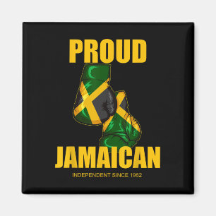 Independence Day Proud Jamaican Boxing Gloves  Magnet