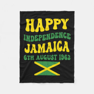 Independence Day Proud Jamaican Flag 6th August 19 Fleece Blanket