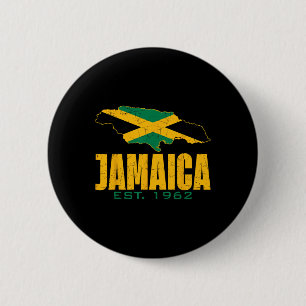 Independence Day Since 1962 Proud Jamaican Flag Me 6 Cm Round Badge