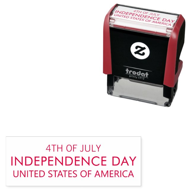 INDEPENDENCE DAY Stylish Font Self-inking Stamp (In Situ)