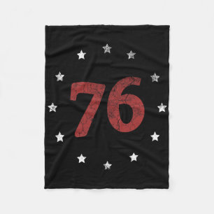 Independence Day The Spirit 76 Shirt Retro 4th Of  Fleece Blanket