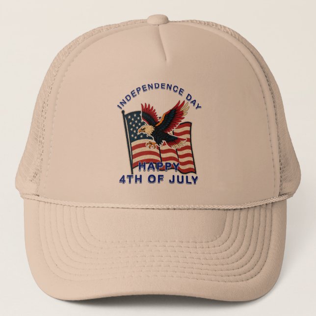 Independence day trucker hat (Front)