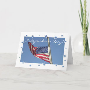 Independence Day!-U.S. flag with stars Card