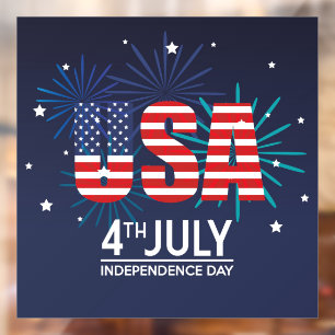 Independence Day Window Cling