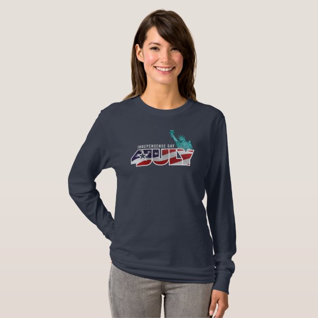 Independence Day | Women Long Sleeve T-Shirt (Front Full)