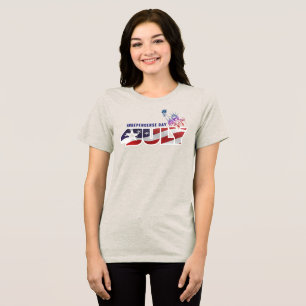 Independence Day Women Tri-Blend Shirt