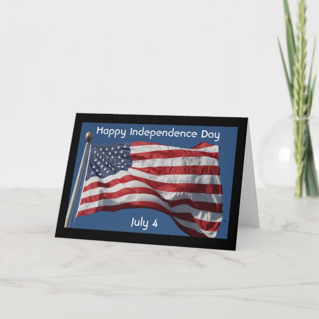 independence flag card (Front)