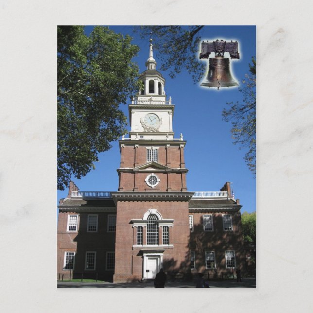 Independence Hall and Liberty Bell, PA Postcard (Front)