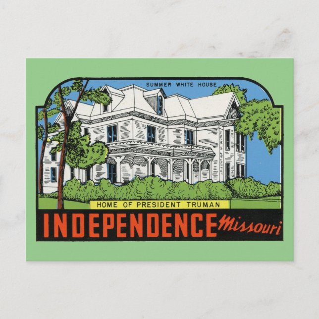 Independence, Missouri  Postcard (Front)