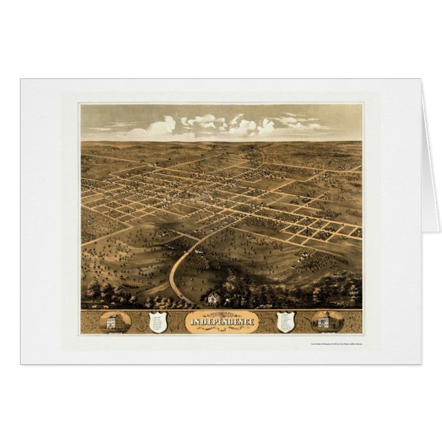 Independence, MO Panoramic Map - 1868 (Front Horizontal)