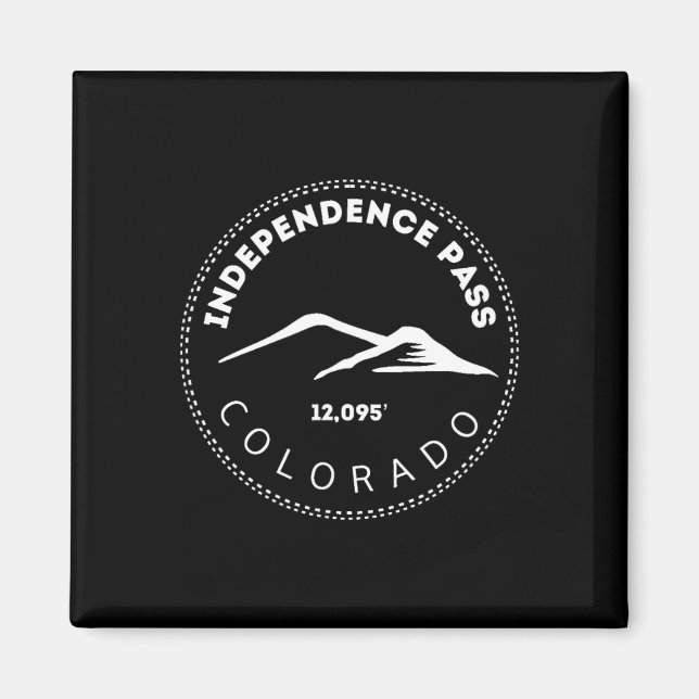 Independence P Elevated Colorado Mountain Whiteout Magnet (Front)