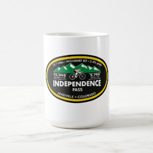 INDEPENDENCE PASS- LEADVILLE, CO -"OVAL" COFFEE MUG