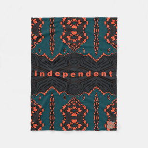 Independent and proud fleece blanket