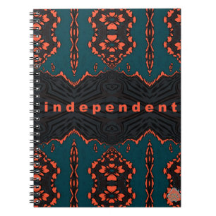 Independent and Proud in Green & Orange Notebook