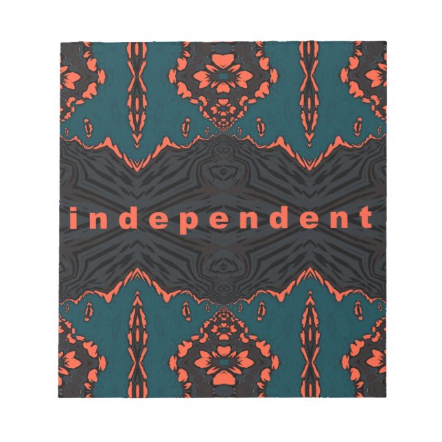 Independent and proud notepad (Front)