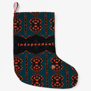 Independent and proud small christmas stocking