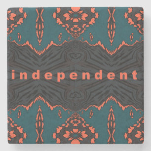 Independent and proud stone coaster