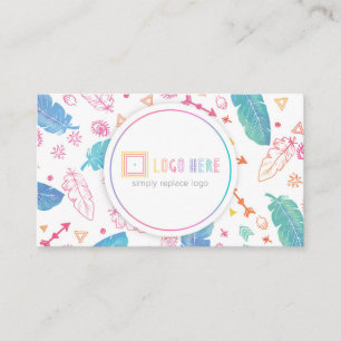 Independent Fashion Retailer Business Cards Boho