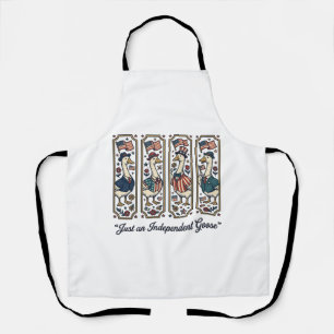 Independent Goose Patriotic Vintage T-Shirt Design Apron
