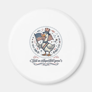 Independent Goose Vintage Patriotic Shirt Design ( Magnet